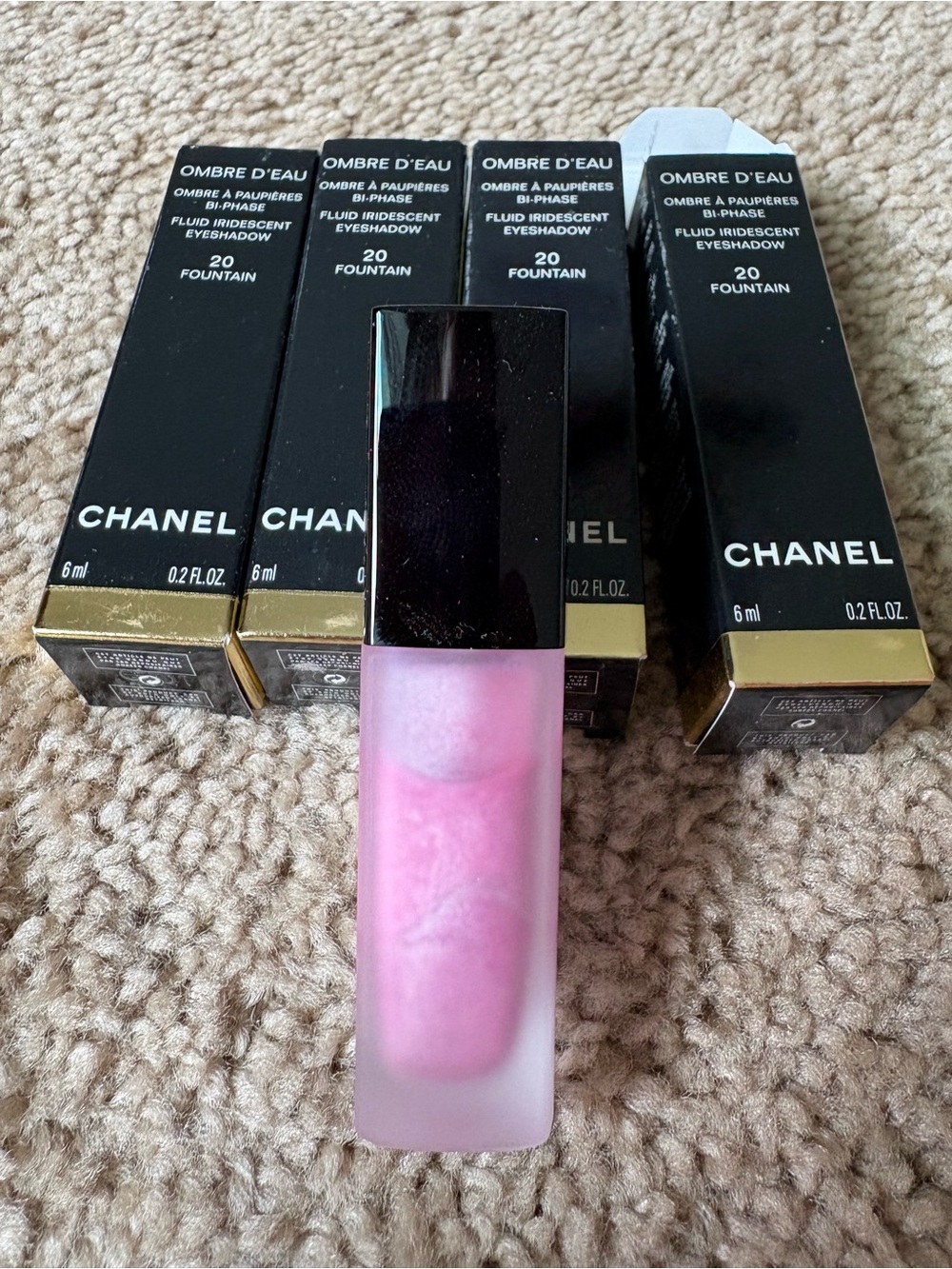 CHANEL Ombre D'Eau Fluid Iridescent Eyeshadow Fountain- price for all four boxes